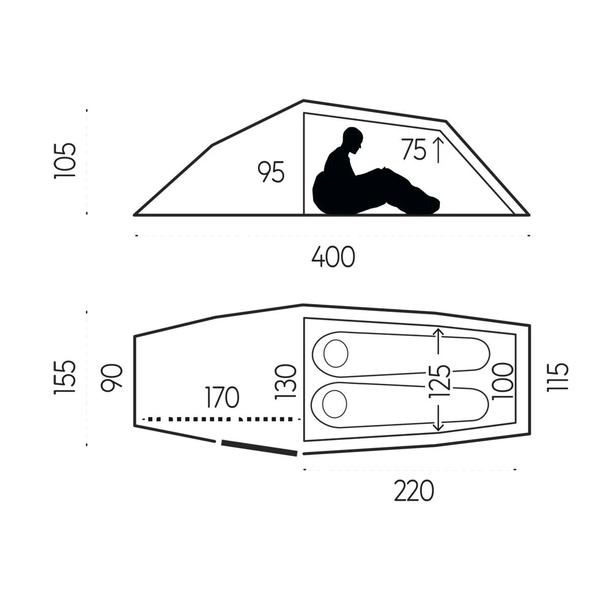 Fjallraven Abisko Shape 2 - Pine Green 4 Fjallraven Abisko Shape 2 - Pine Green - Image 2