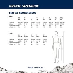 Brynje Arctic Zip Polo - Black -Camping Supplies Sale Brynje sizing1