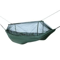 DD Frontline Hammock - Olive Green -Camping Supplies Sale DDFrontlinePitched