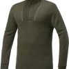 Woolpower Ullfrotte Original Zip Turtleneck - 200g - Pine Green -Camping Supplies Sale Woolpower Turtleneck 200g P