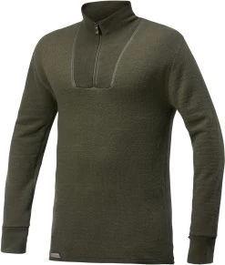 Woolpower Ullfrotte Original Zip Turtleneck - 200g - Pine Green